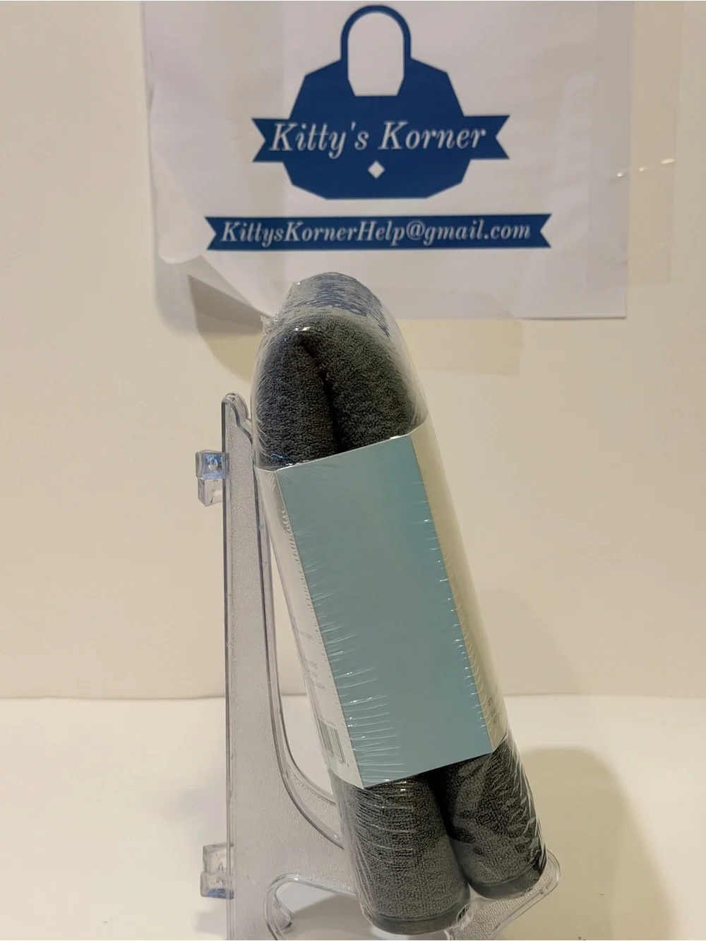 NWT Aura Microfiber Dish Drying Mat - Charcoal Grey Honeycomb 18” x 30”